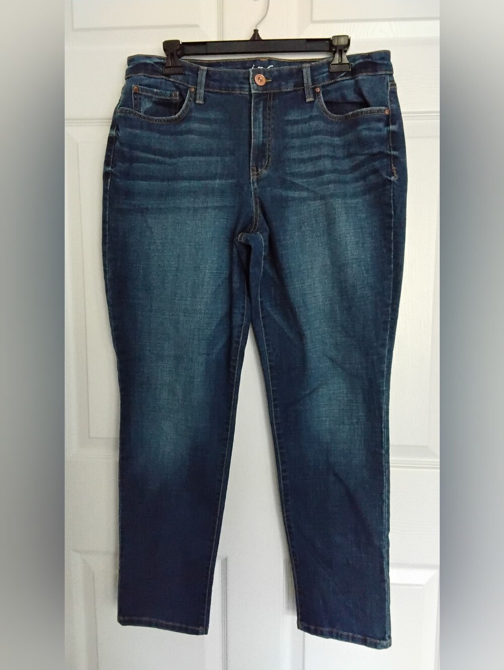INC International Concepts Dark Blue Boyfriend Curvy Fit Denim Jeans
